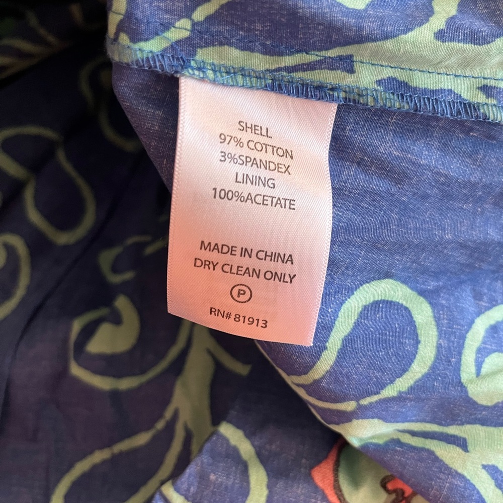Tracy Reese Kirby Blue and Orange Floral Midi Dress Sz 0 - Picture 8 of 8